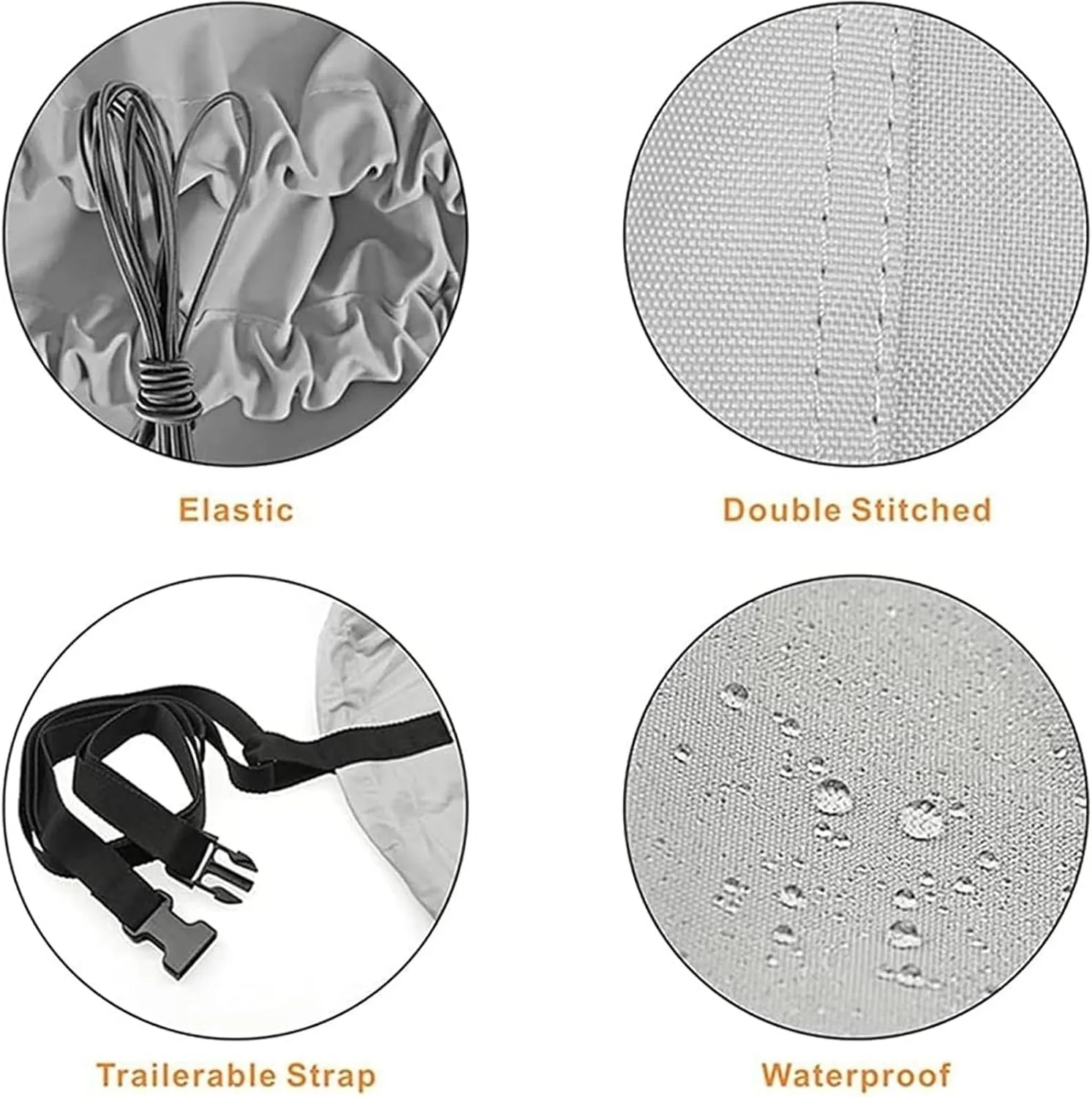 Inflatable Boat Cover, Fade and Tear Resistant Dinghy Cover, Heavy Duty Waterproof and Sunproof Inflatable Boat Cover for Small Inflatable and Rigid Inflatable Boats
