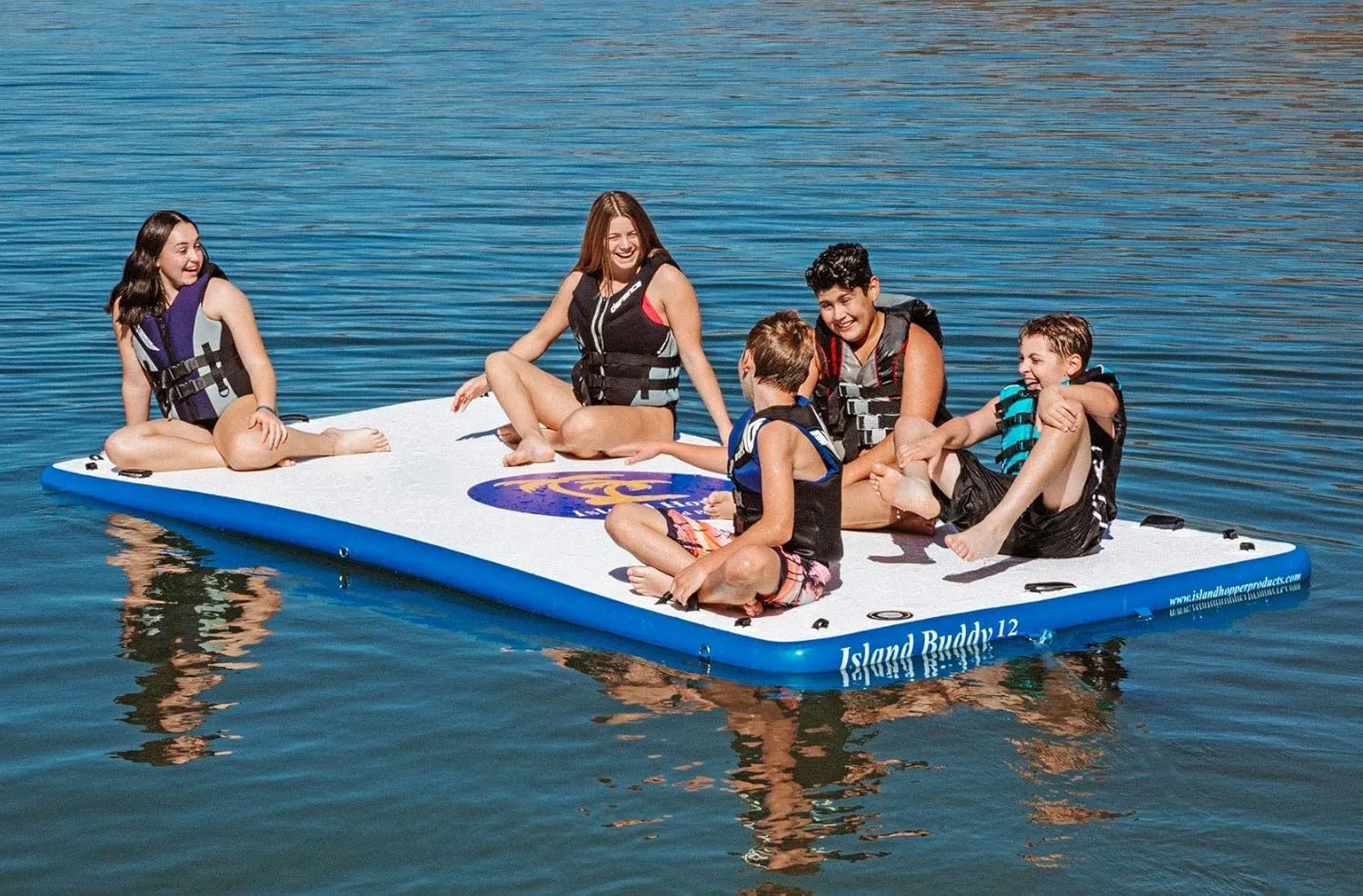 Island Hopper Island Buddy Inflatable Swimming Water Platform Dock