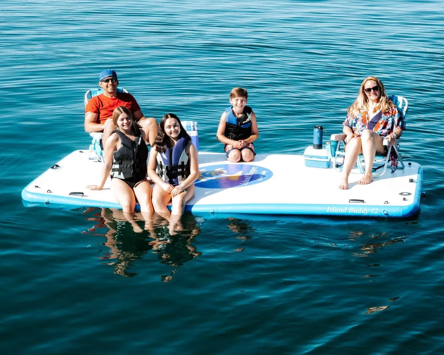 Island Hopper Island Buddy Inflatable Swimming Water Platform Dock