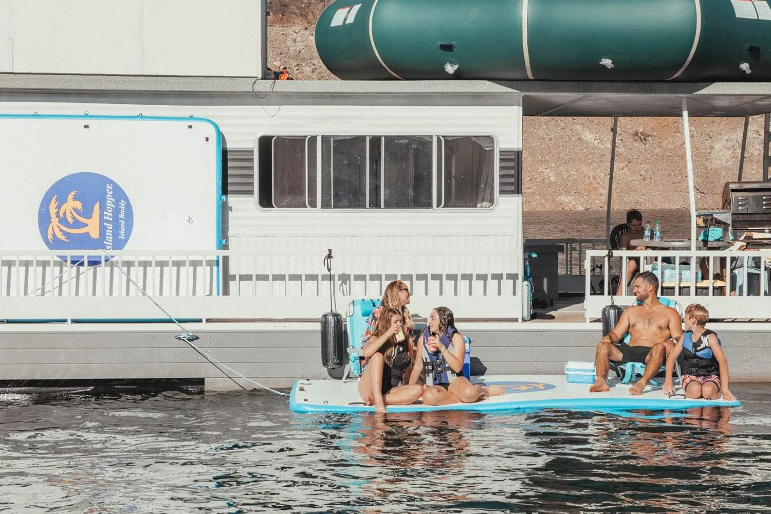 Island Hopper Island Buddy Inflatable Swimming Water Platform Dock