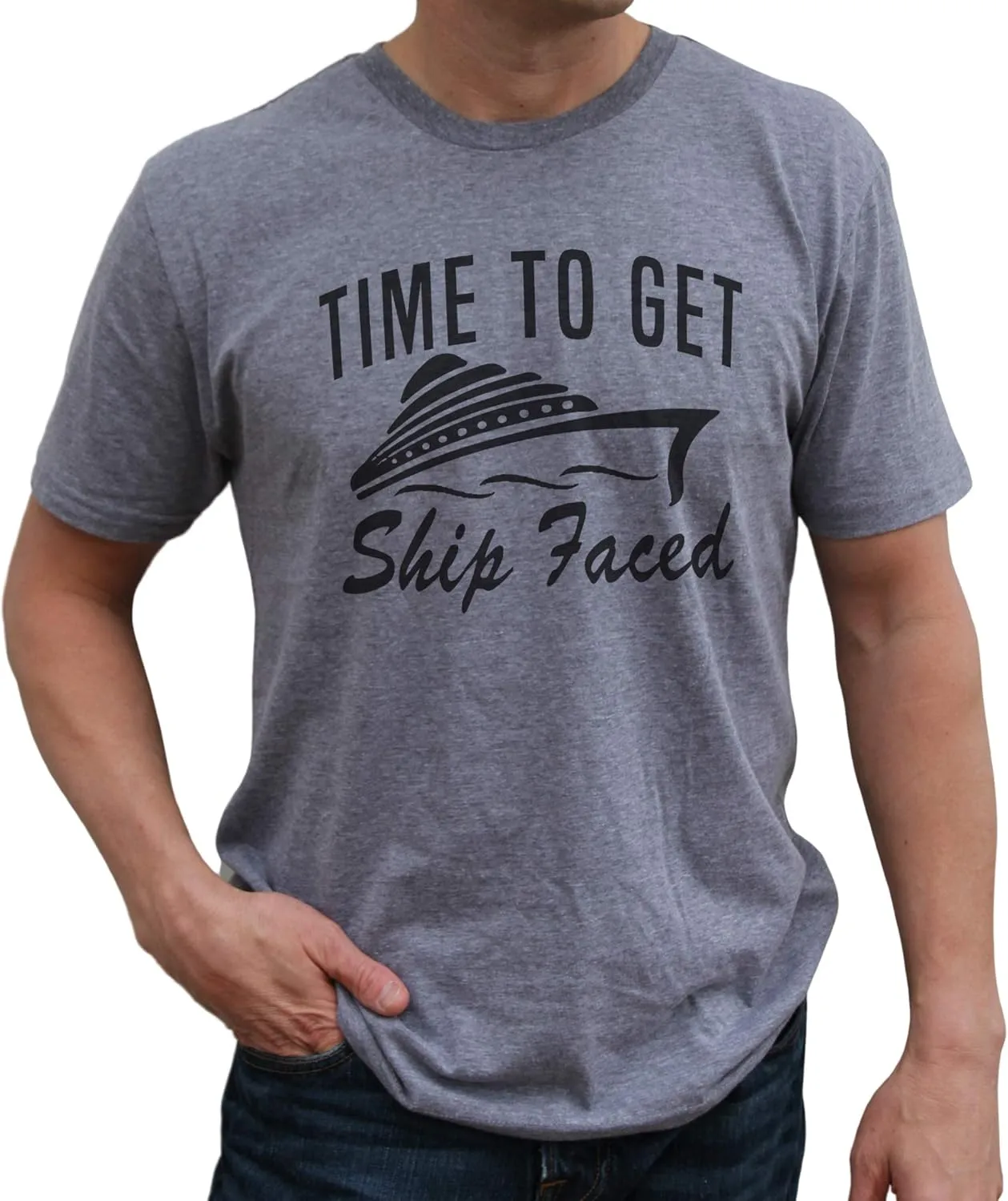 It's Your Day Clothing Time to Get Ship Faced Shirt - Funny Cruise Shirts - Couples Unisex Crew Neck Drinking Tshirts