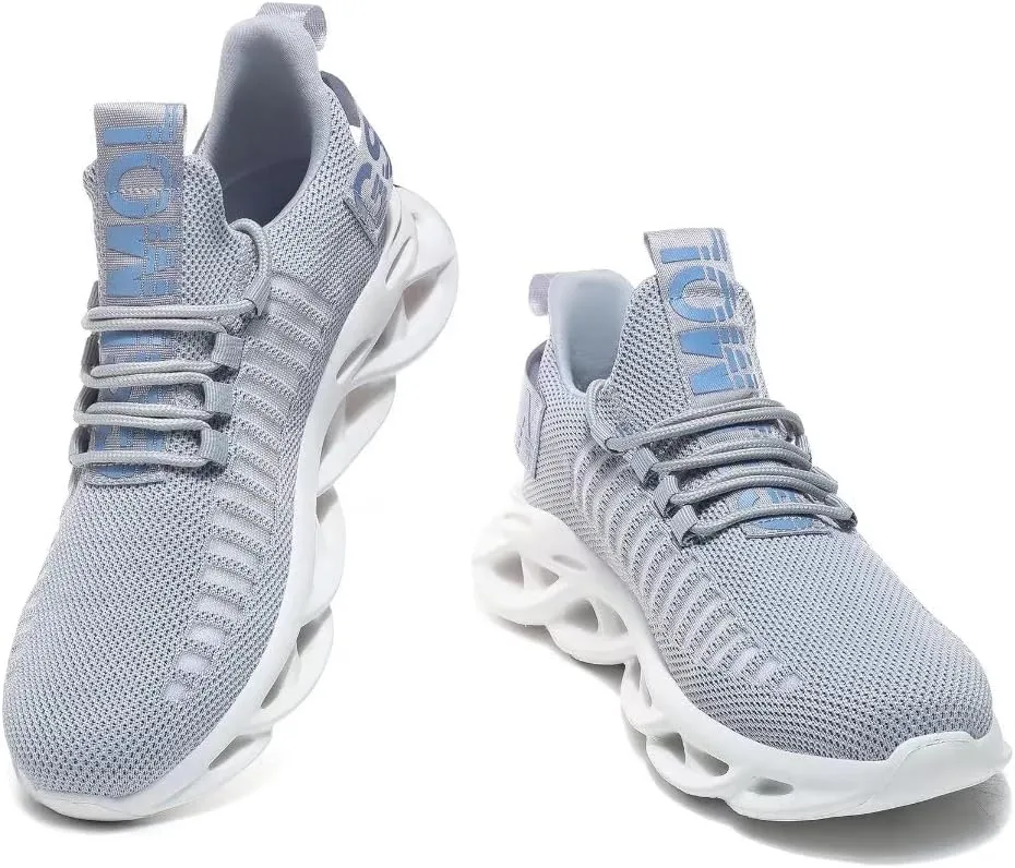 Jakcuz Women's Lace Up Walking Shoes Breathable Ultra Lightweight Sport Casual Ladies Girls Fashion Platform Sneakers