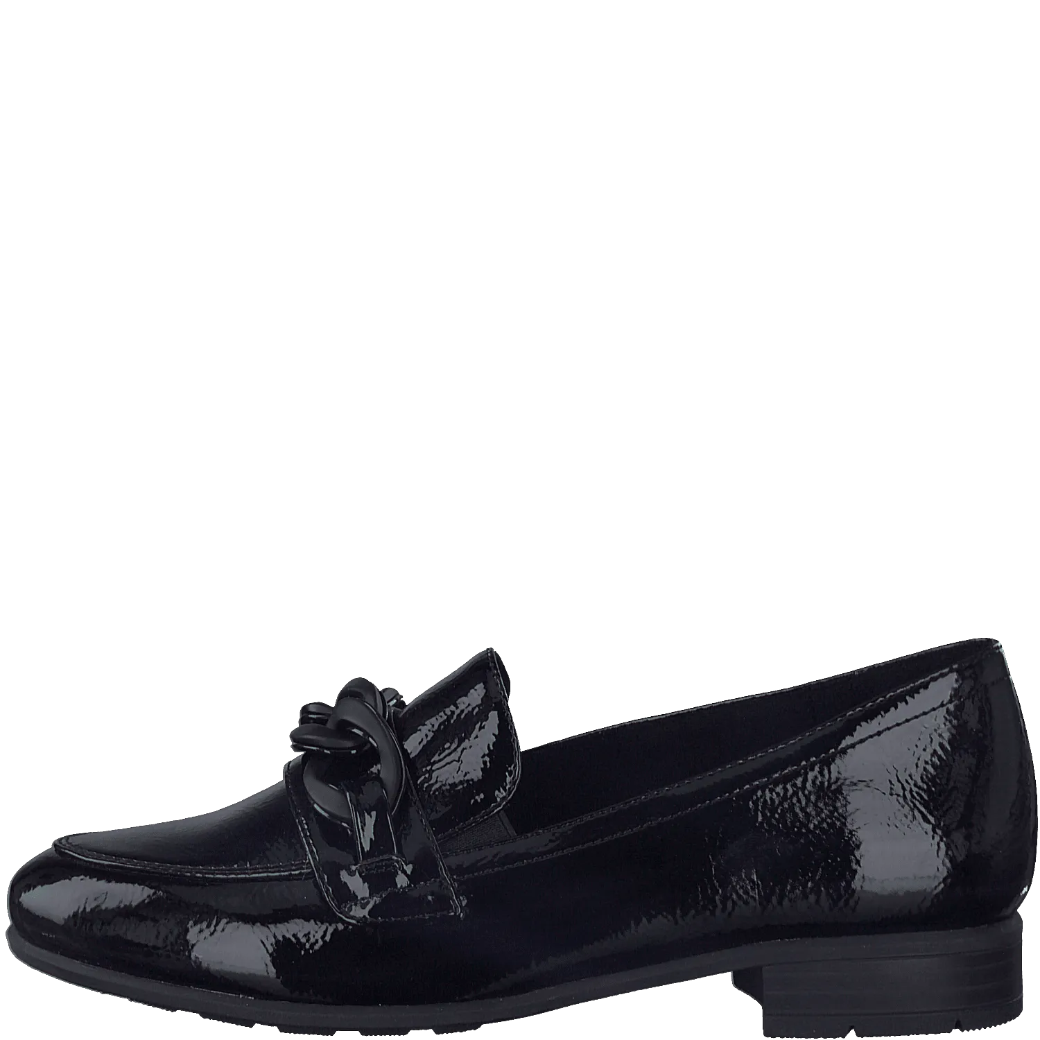 Jana 24260 - Ladies Loafer Slip On in Black Patent