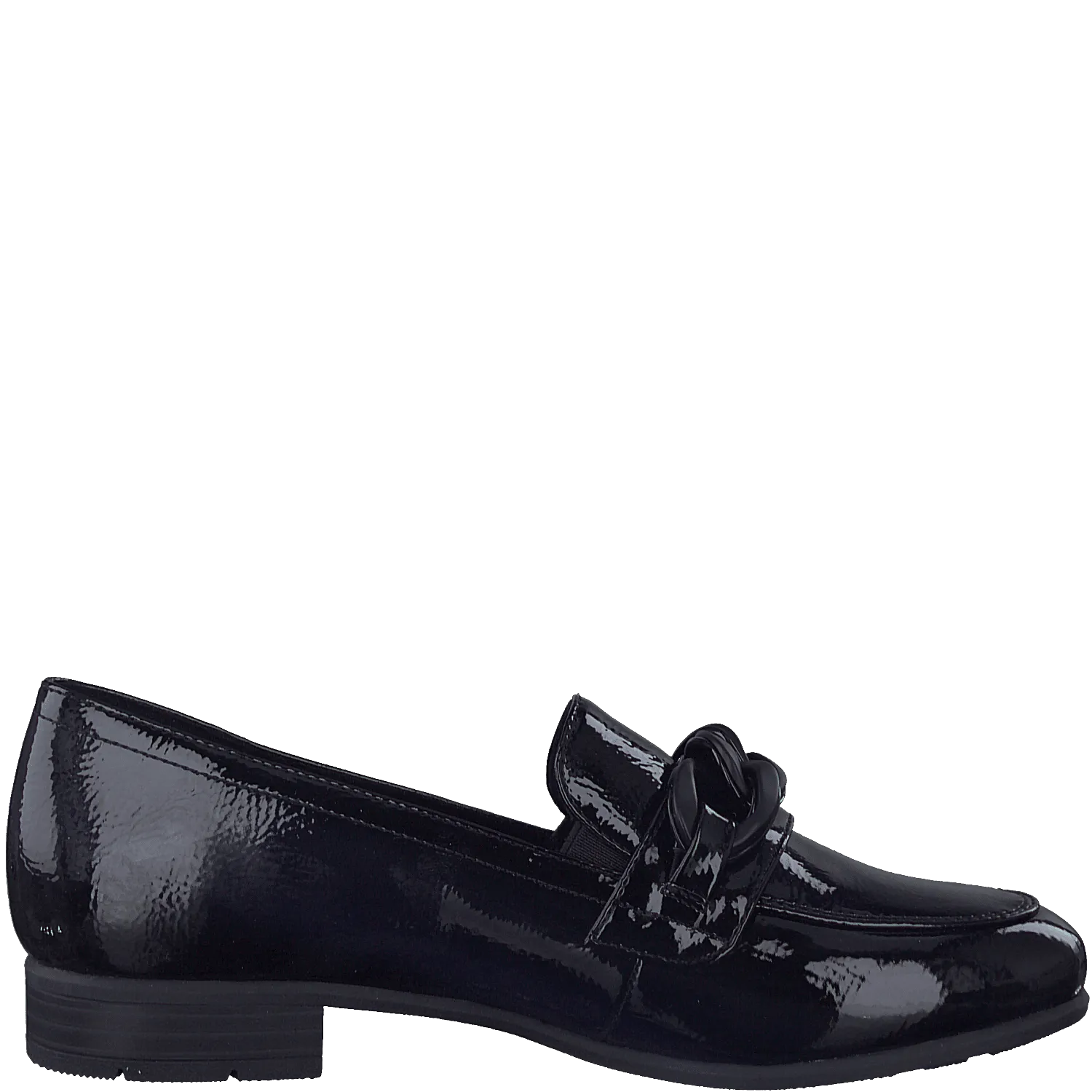 Jana 24260 - Ladies Loafer Slip On in Black Patent