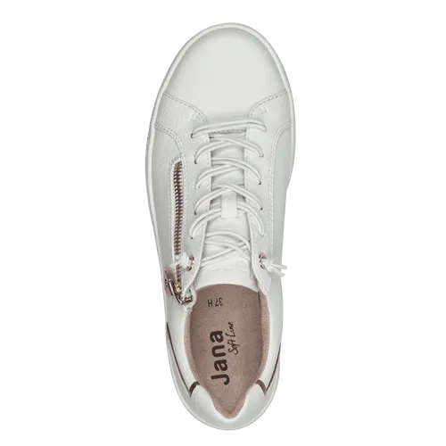 Jana Ladies Platform Elastic Lace Zip Shoe 23660-42 152