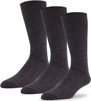 J.B. Field's 96% Merino Wool Weekender Casual Socks, Soft and Itch-free, For Hiking Trekking Running Socks, 3 Pairs