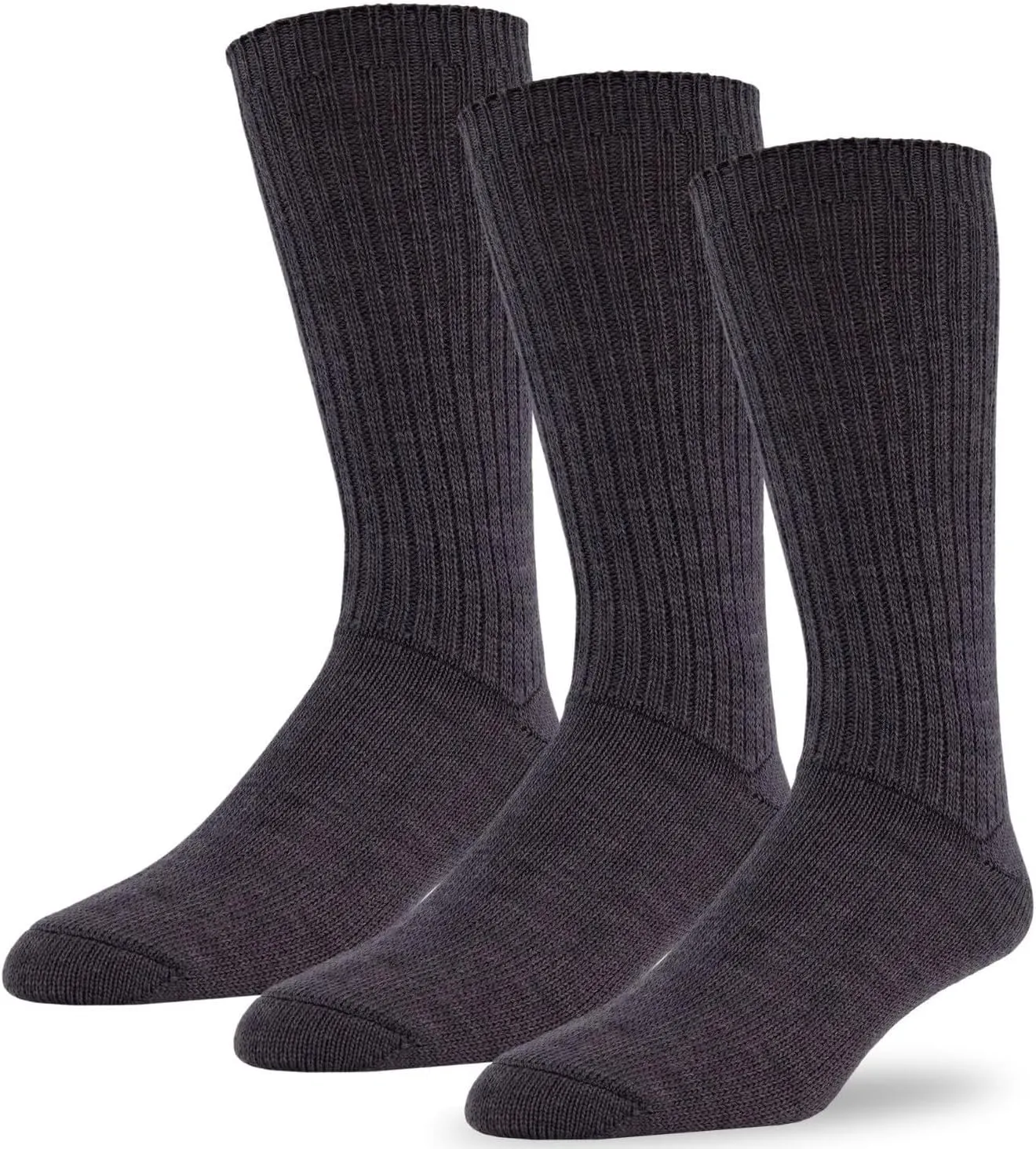 J.B. Field's 96% Merino Wool Weekender Casual Socks, Soft and Itch-free, For Hiking Trekking Running Socks, 3 Pairs