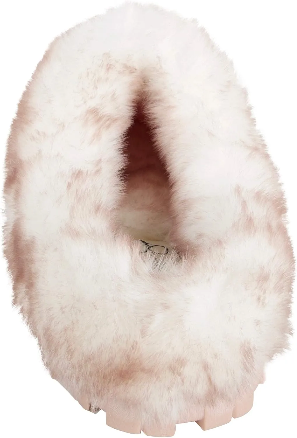 Jessica Simpson Women's Faux Fur Clog - Comfy Furry Soft Indoor House Slippers with Memory Foam
