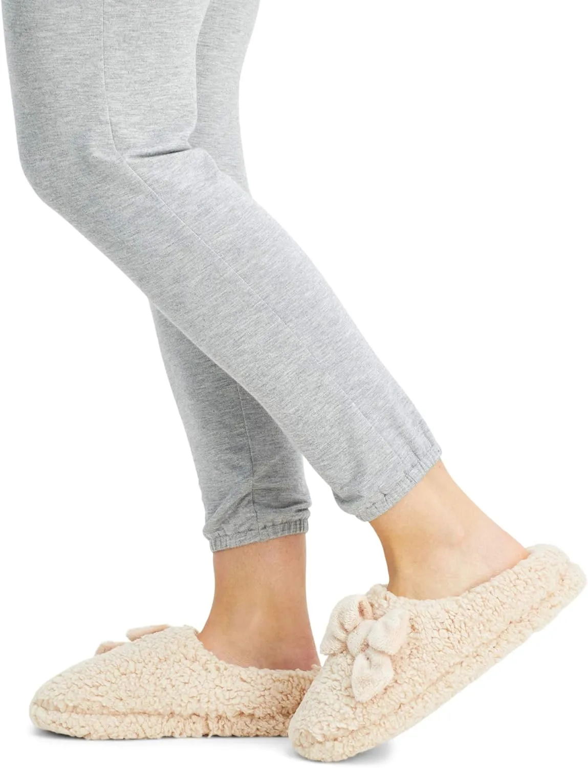 Jessica Simpson Women's Plush Marshmallow Slide on House Slipper Clog with Memory Foam