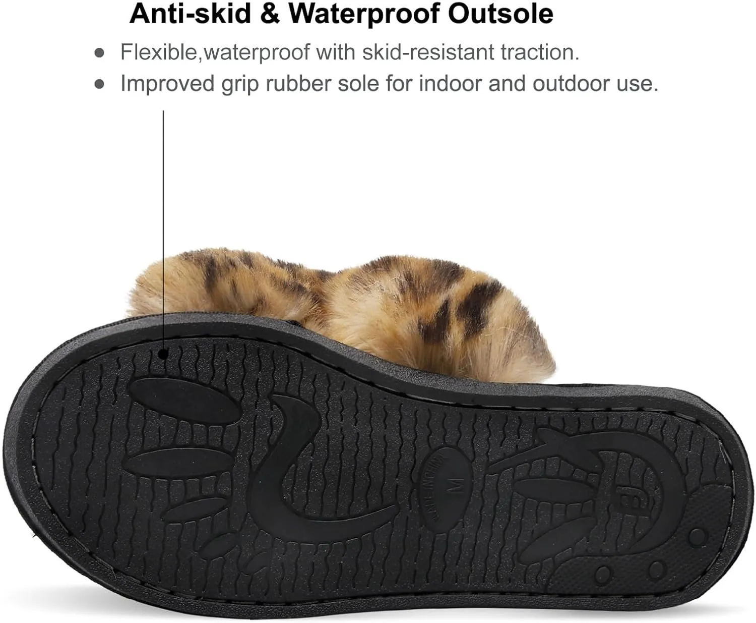 JIASUQI Women's Open Toe Slippers Fuzzy Fluffy House Slippers for Women Cozy Criss Cross Furry Slides Slippers