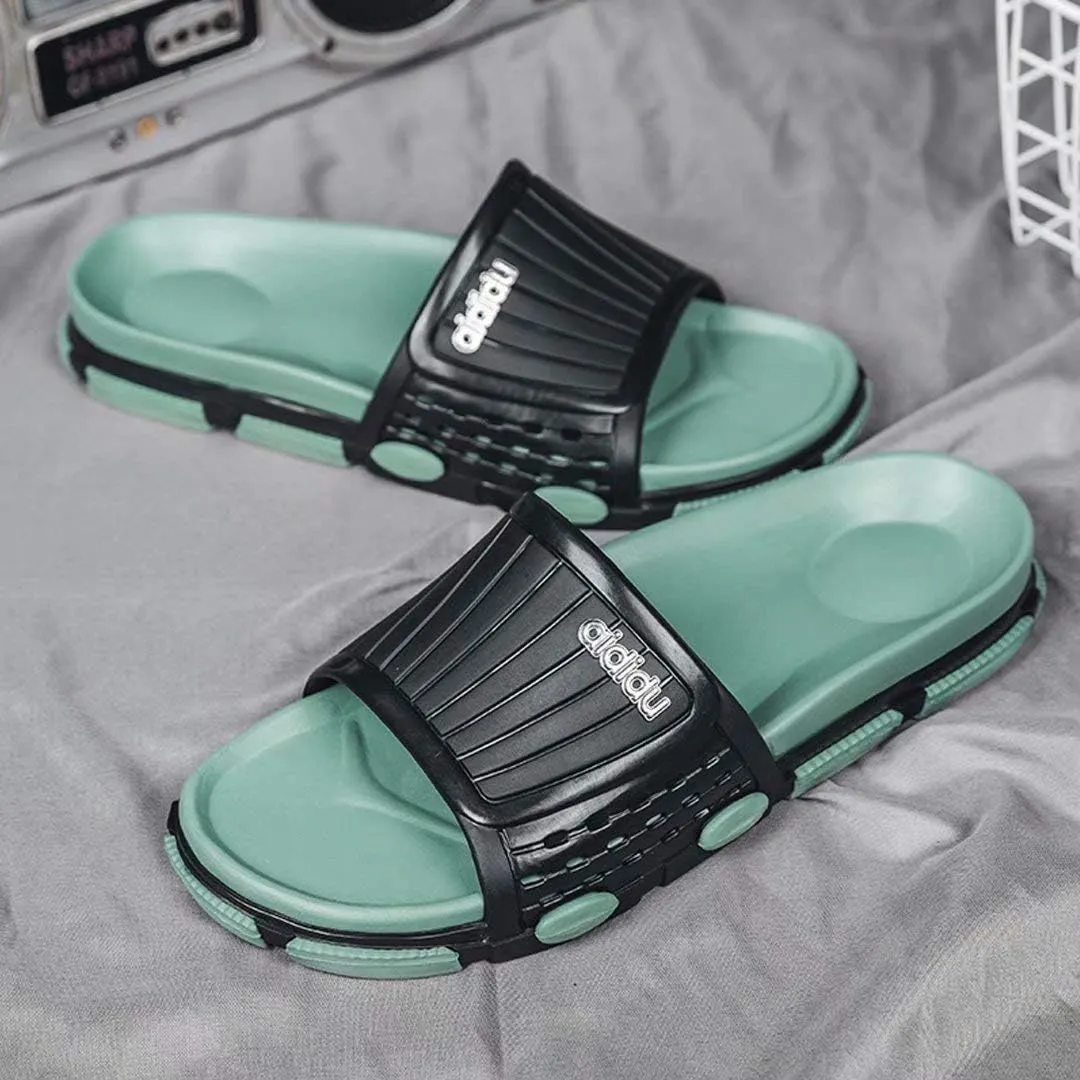Jinsha Beach shoes flip-flops sandals Deodorant Breathable summer Comfortable soft Non-slip T-shoes outdoor mash up Color contrast Unisex