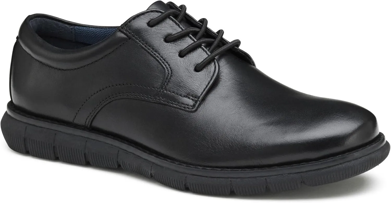 Johnston & Murphy Big Kid Holden Plain Toe Boys Dress Casual Lace-Up Shoe