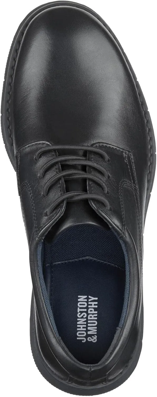 Johnston & Murphy Big Kid Holden Plain Toe Boys Dress Casual Lace-Up Shoe