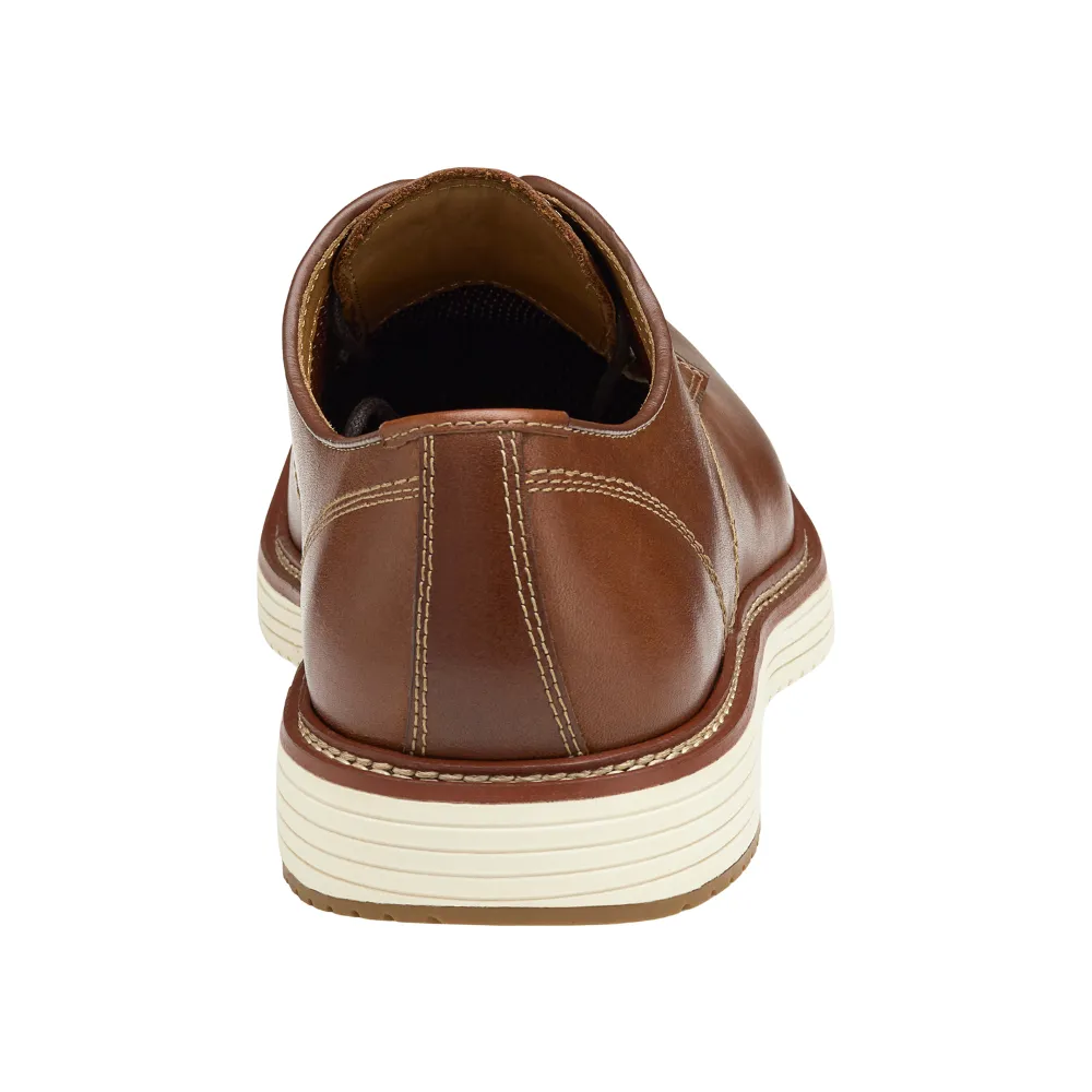 Johnston & Murphy Upton Plain Toe Tan Full Grain Leather Shoe (Men's)