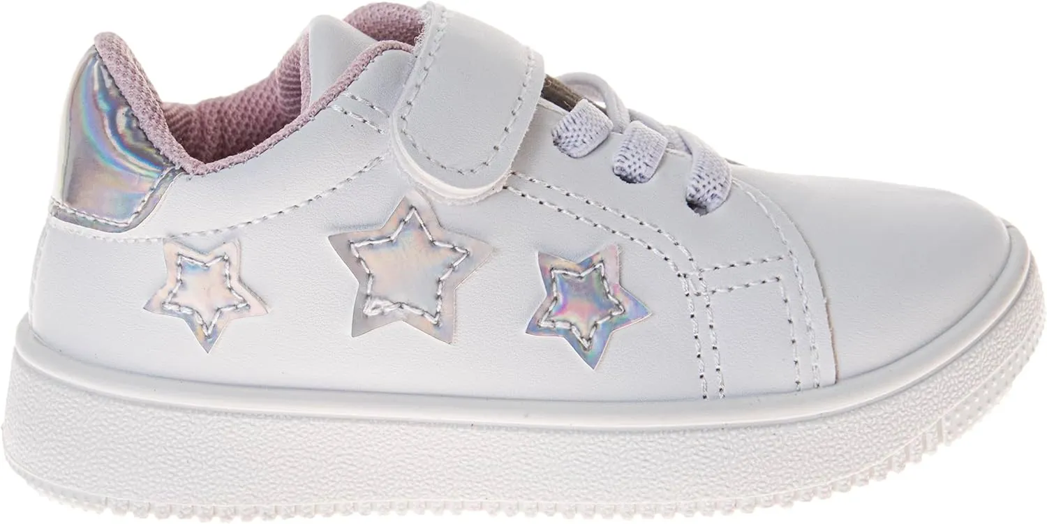 Josmo Kids Casual Sneaker for Girls and Boys - Lightweight Strap Closure Lace Up Shoes Tennis Running Athletic Sneakers (Sizes 5-10 Toddlers)