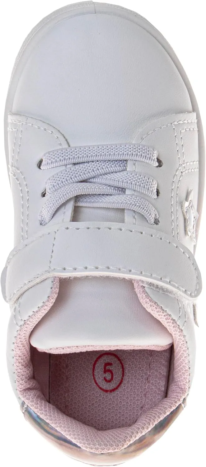 Josmo Kids Casual Sneaker for Girls and Boys - Lightweight Strap Closure Lace Up Shoes Tennis Running Athletic Sneakers (Sizes 5-10 Toddlers)