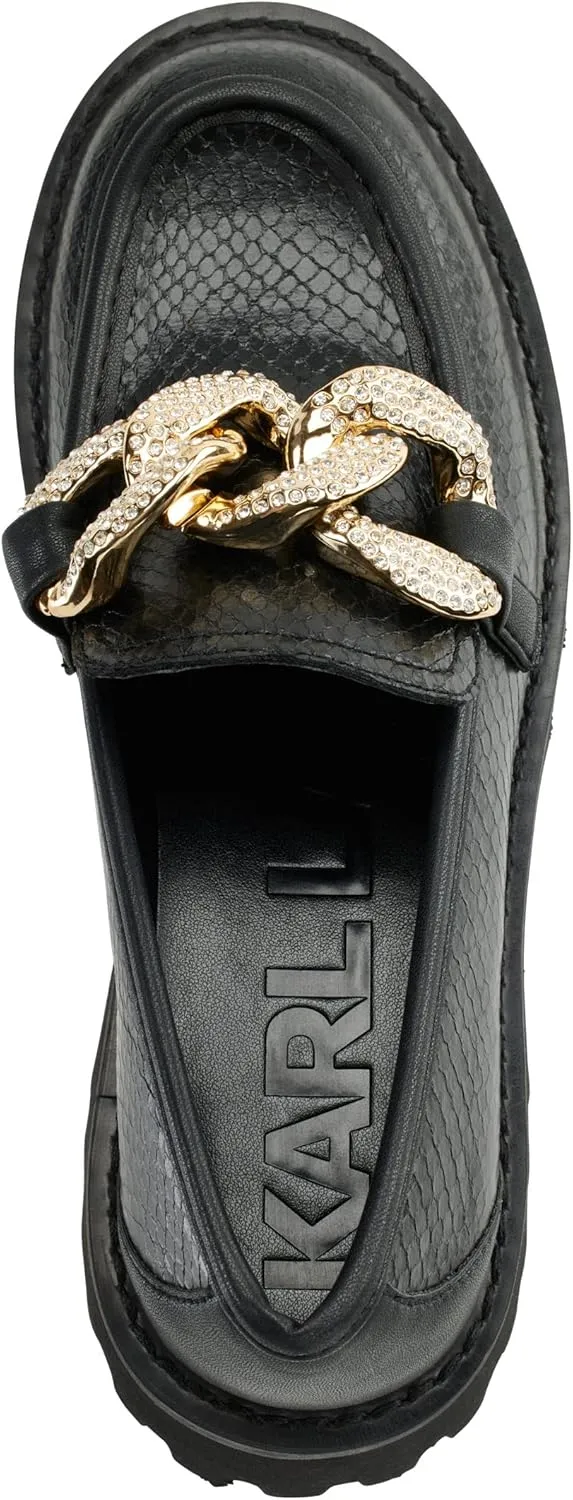 KARL LAGERFELD womens Giana Embellished Loafer
