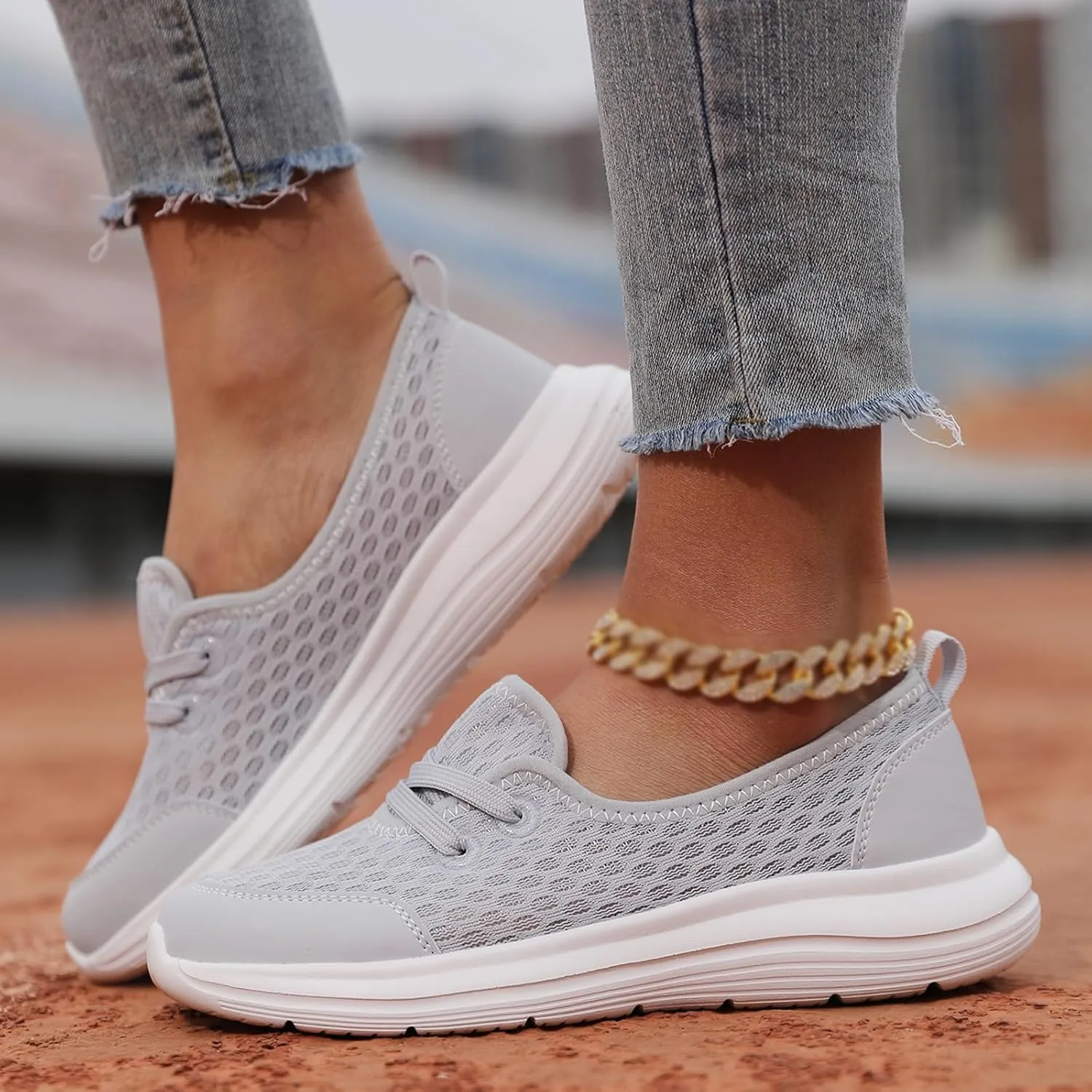 KCTRFSJ Women Kotsas Arch Support Orthopedic Shoes,Walkclouds Breathable Slip-On Flat Walking Shoes,Lightweight Breathable Non-Slip Low Top Casual Shoe