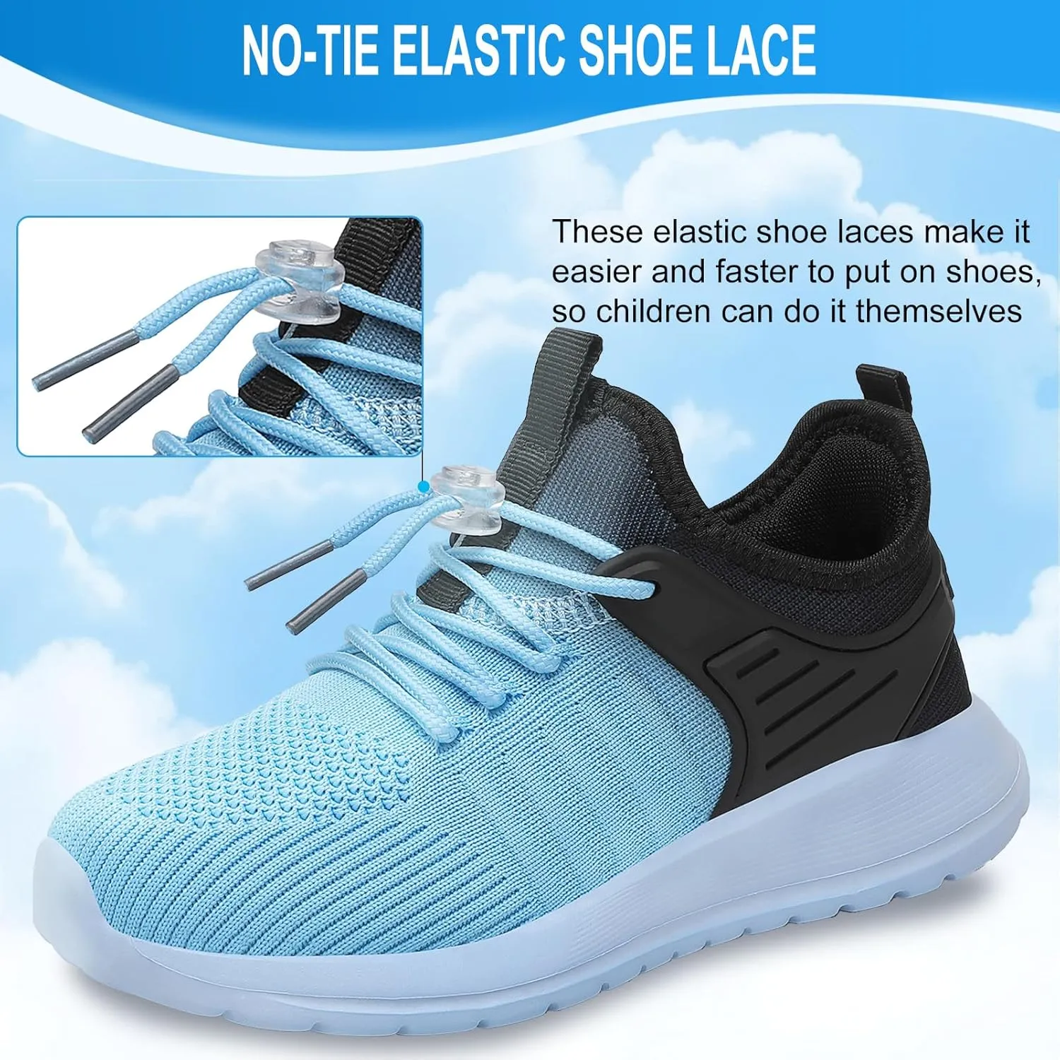 KESCOO Boys Girls Sneakers Kids Tennis Shoes Lightweight Breathable Students Sports Athletic Running Shoes for Little/Big Kid