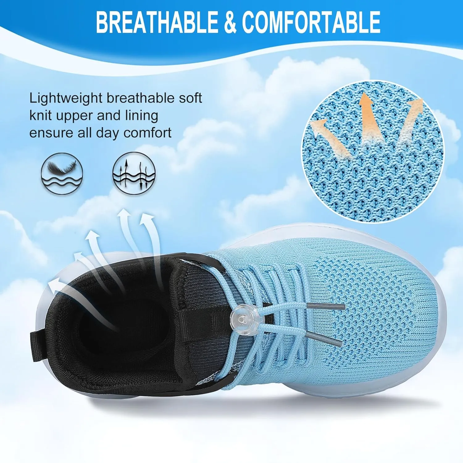 KESCOO Boys Girls Sneakers Kids Tennis Shoes Lightweight Breathable Students Sports Athletic Running Shoes for Little/Big Kid