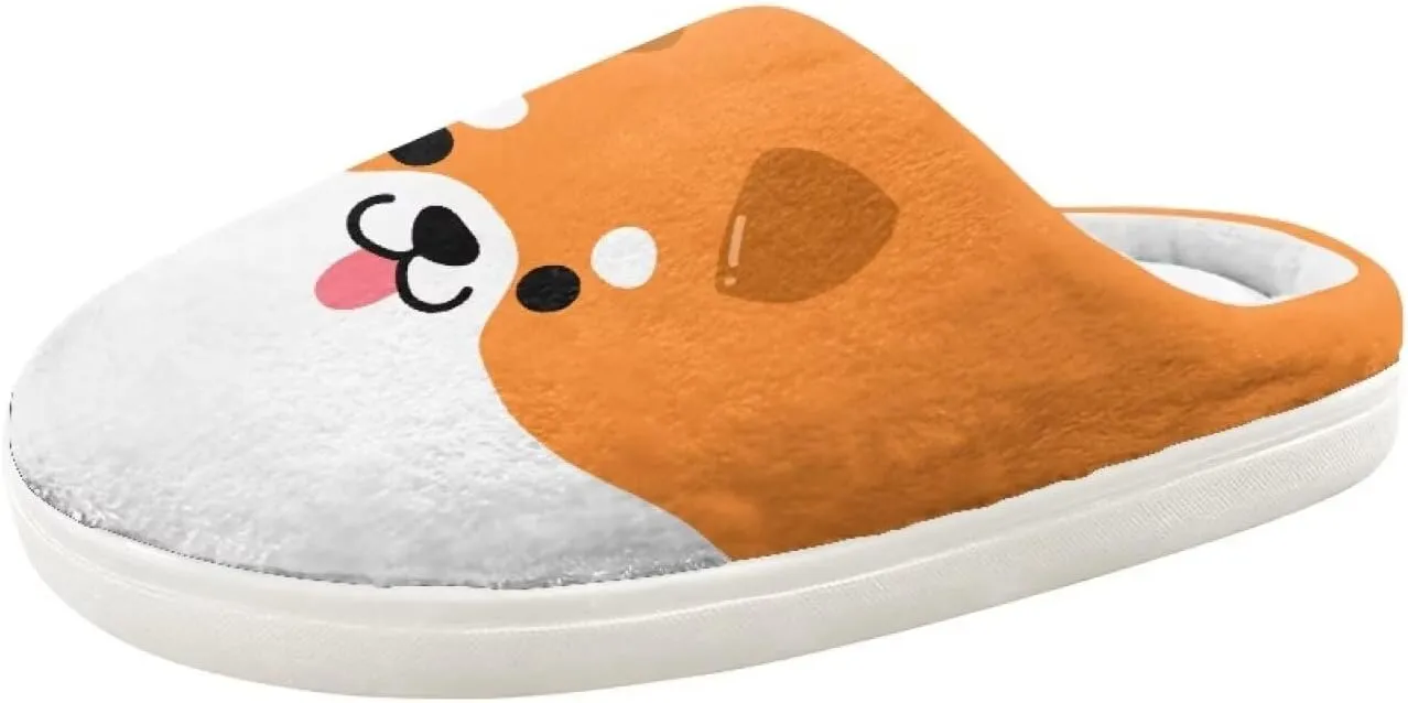 Kids Animal Cotton Slippers Slip-On Cozy Plush Slippers Cozy Anti-Skid Breathable Outdoor Home Slipper for Kids