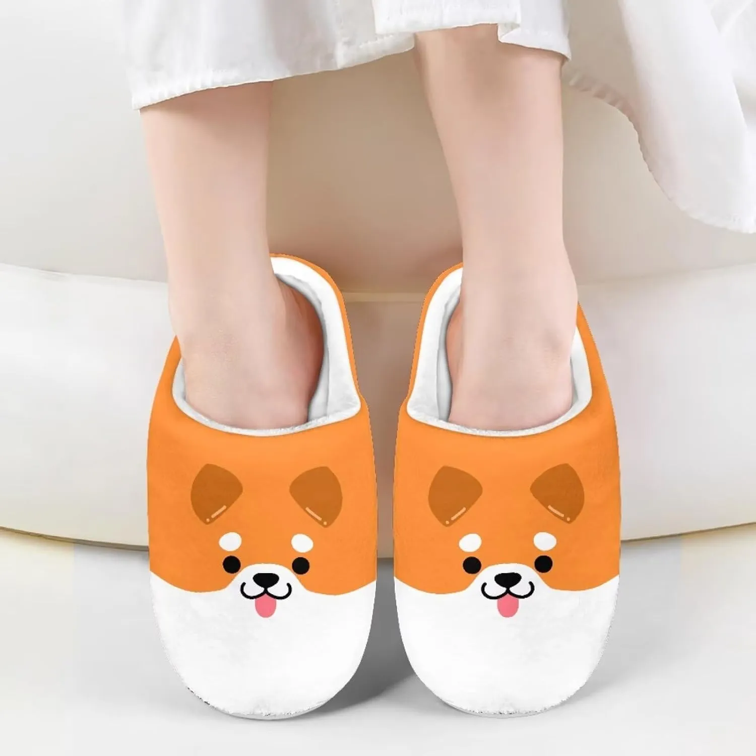 Kids Animal Cotton Slippers Slip-On Cozy Plush Slippers Cozy Anti-Skid Breathable Outdoor Home Slipper for Kids