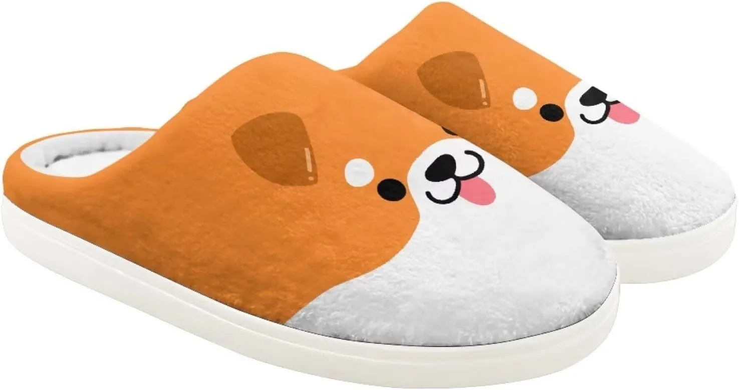 Kids Animal Cotton Slippers Slip-On Cozy Plush Slippers Cozy Anti-Skid Breathable Outdoor Home Slipper for Kids