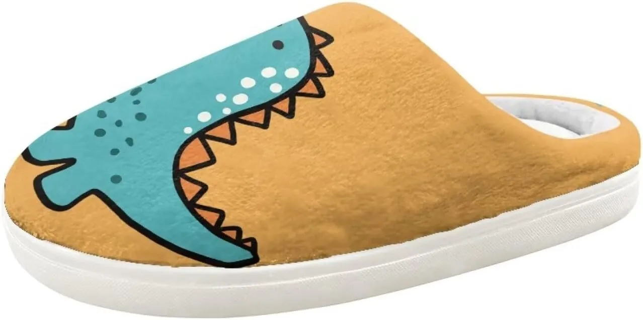 Kids Animal Cotton Slippers Slip-On Fuzzy Home Slippers Cozy Anti-Skid Plush Breathable Outdoor Slipper for Kids