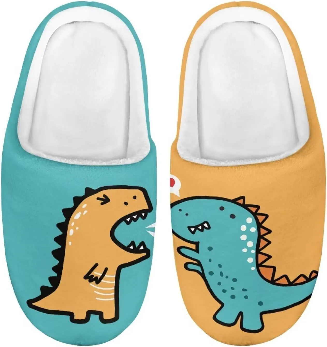 Kids Animal Cotton Slippers Slip-On Fuzzy Home Slippers Cozy Anti-Skid Plush Breathable Outdoor Slipper for Kids