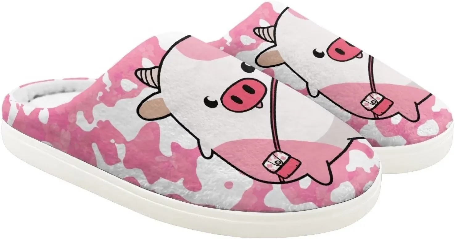 Kids Fuzzy Fluffy House Slippers for Girls Boys Warm Winter Bedroom Non-Slip Slippers