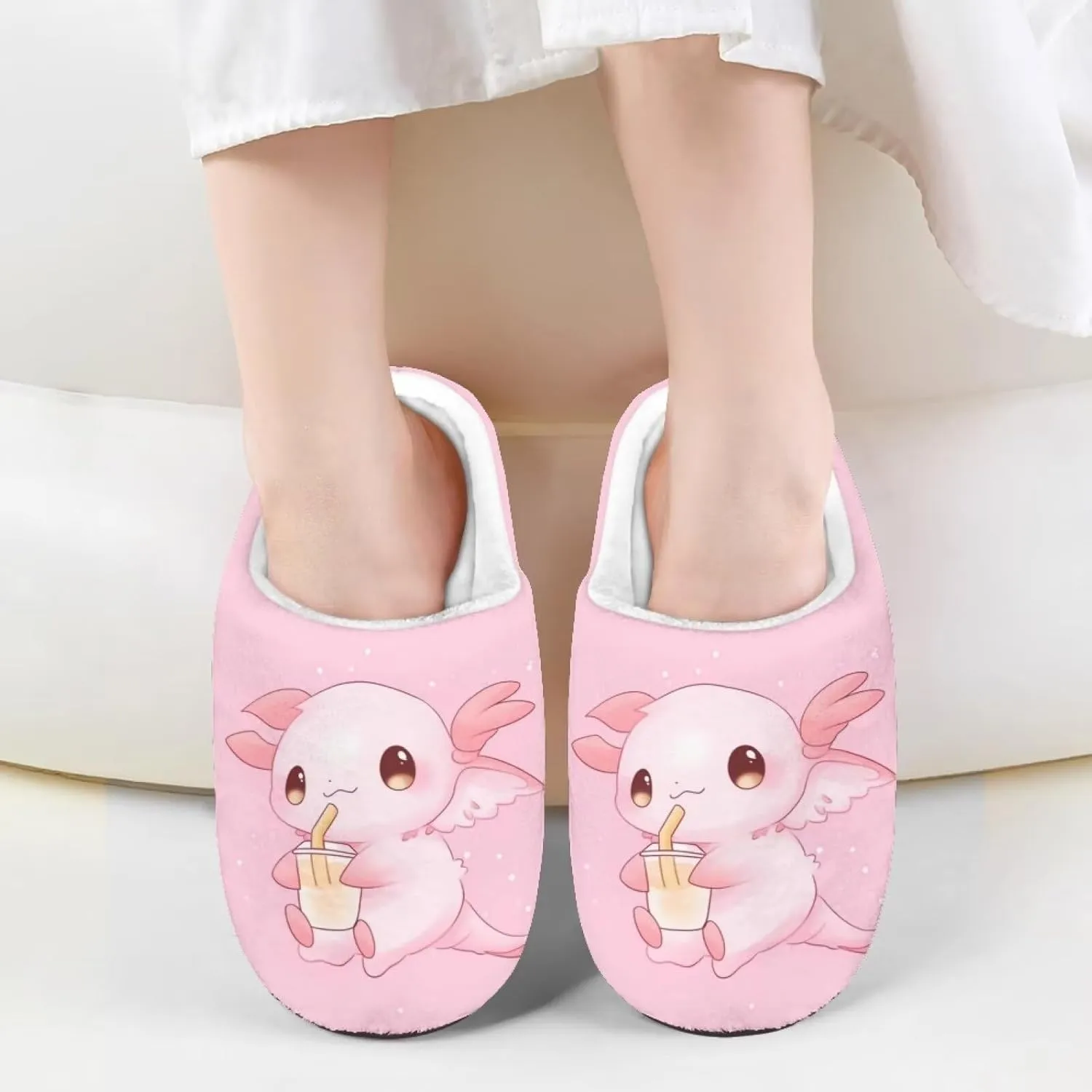 Kids Slippers for Girls Boys - Plush Fuzzy Indoor Shoes