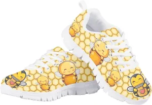 Kids Tennis Shoes Lightweight Athletic Running Shoes Non Slip Breathable Girls Students Sports Sneakers Walking Shoes
