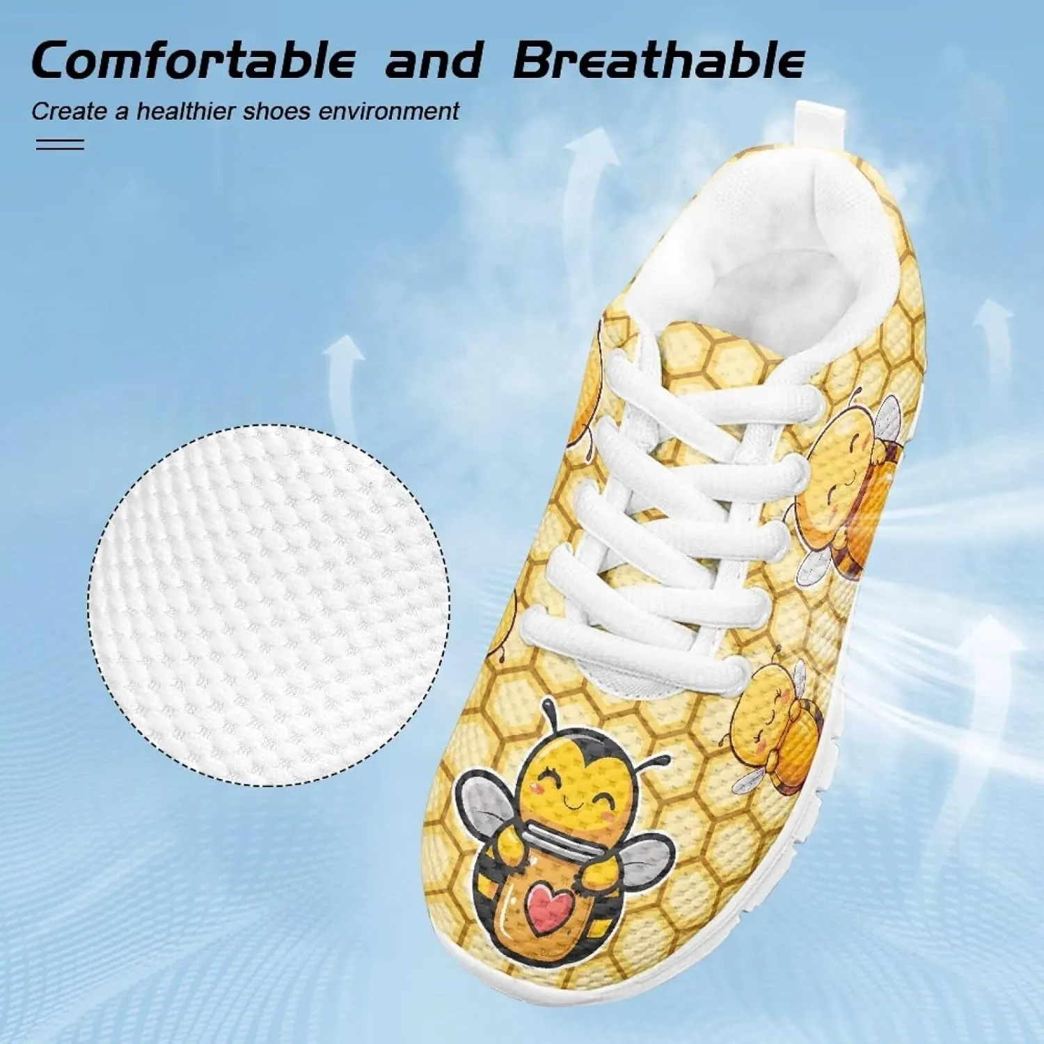 Kids Tennis Shoes Lightweight Athletic Running Shoes Non Slip Breathable Girls Students Sports Sneakers Walking Shoes