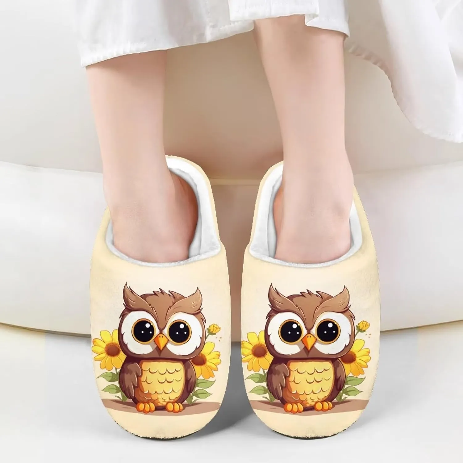 Kids Winter Slippers Bedroom Cute Casual Plush House Slippers Non Slip