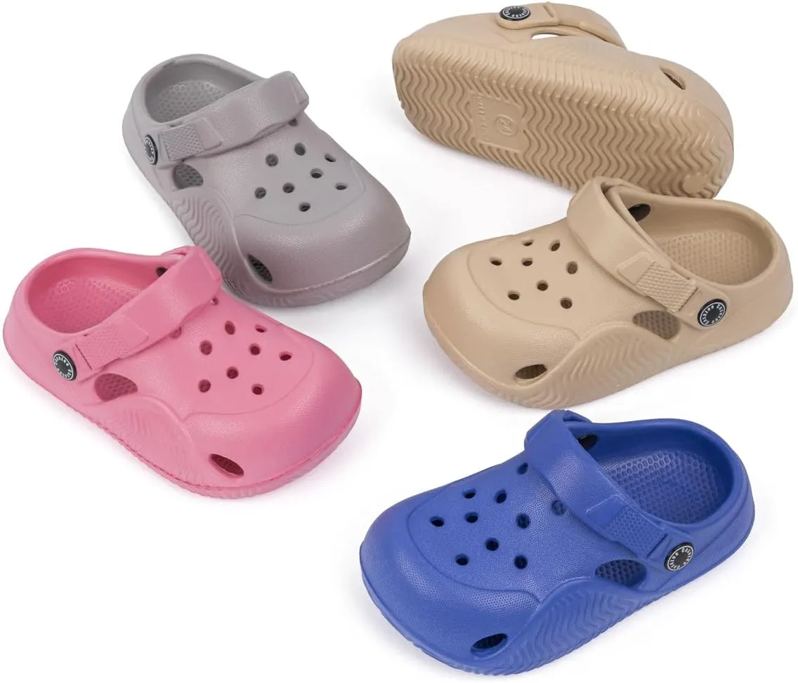 KIDSUN Toddler Kids Boys Girls Cute Garden Clogs Water Sandals Slip On Shoes Slipper Slides Lightweight Outdoor Summer Infant Children Beach Pool Play Shoes (Baby/Toddler Kids)