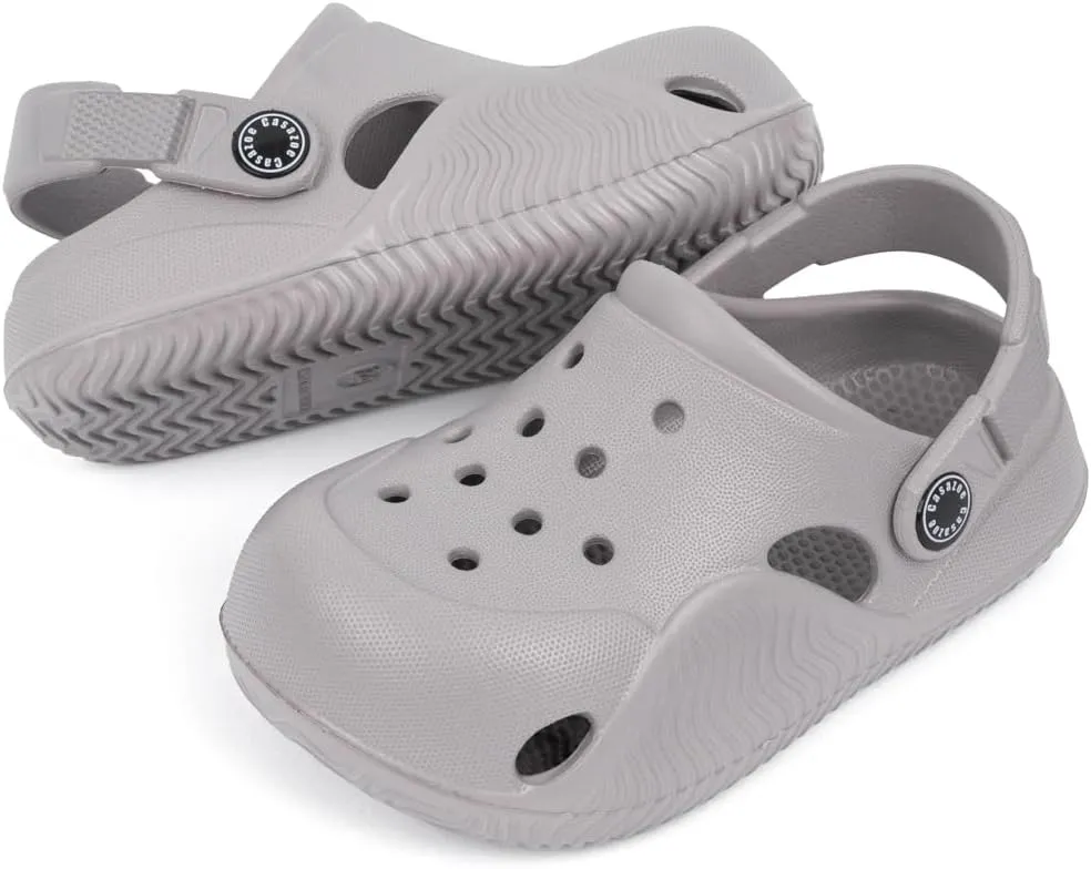 KIDSUN Toddler Kids Boys Girls Cute Garden Clogs Water Sandals Slip On Shoes Slipper Slides Lightweight Outdoor Summer Infant Children Beach Pool Play Shoes (Baby/Toddler Kids)