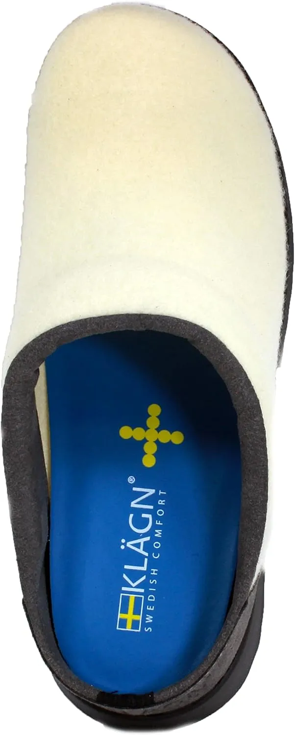 KLÄGN Women's Indoor/Outdoor Felt Slipper Clogs