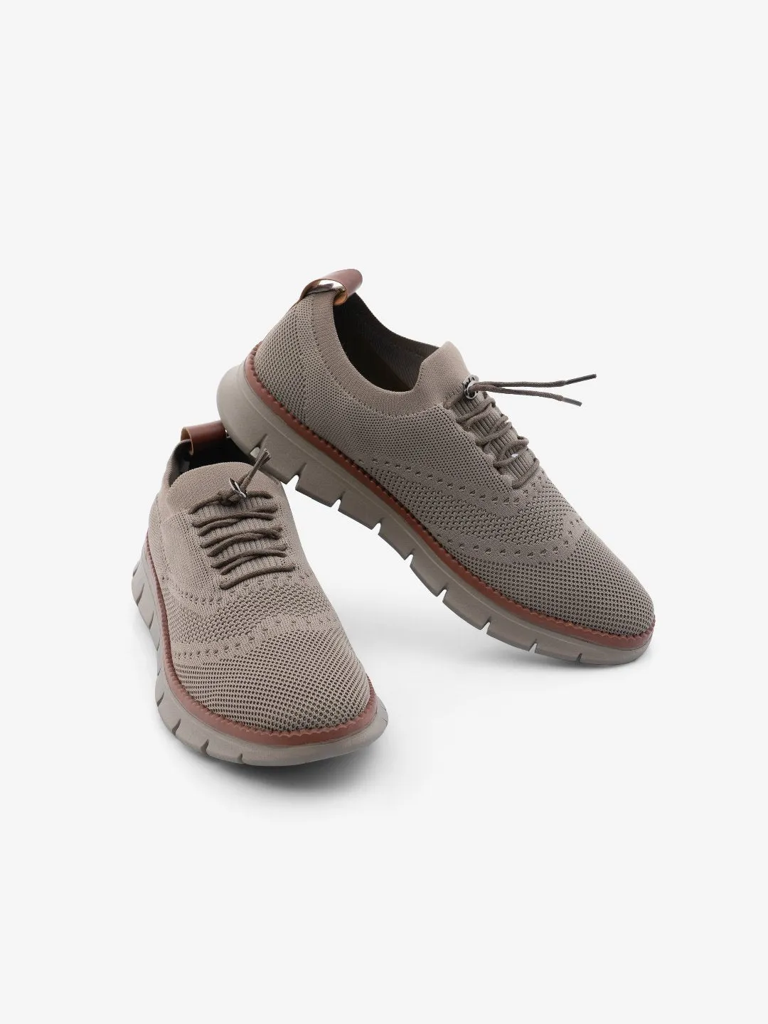 Knitstep Coffee Classic Flat Sole Low Top Sneakers