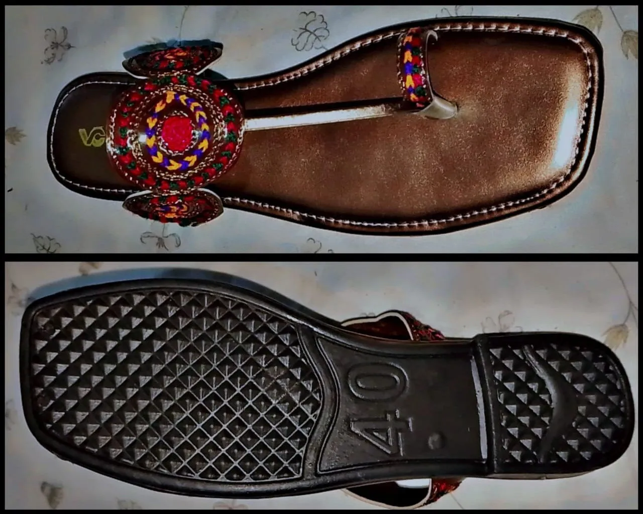 Kolhapuri Slipper Design No. 25-80 – Elegant Brown Handcrafted Footwear (With Box )