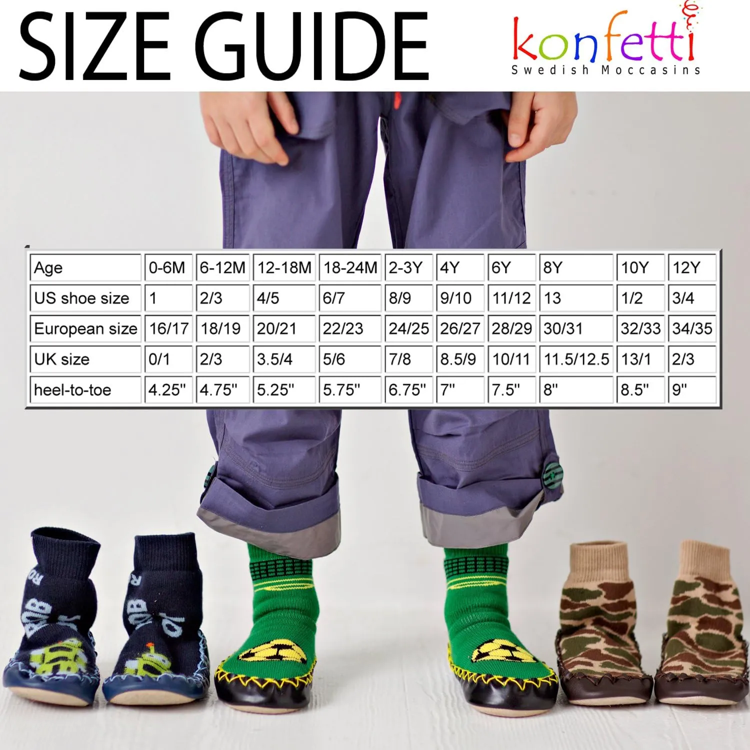 Konfetti Crazy Cars Slipper Sock Swedish Moccasin