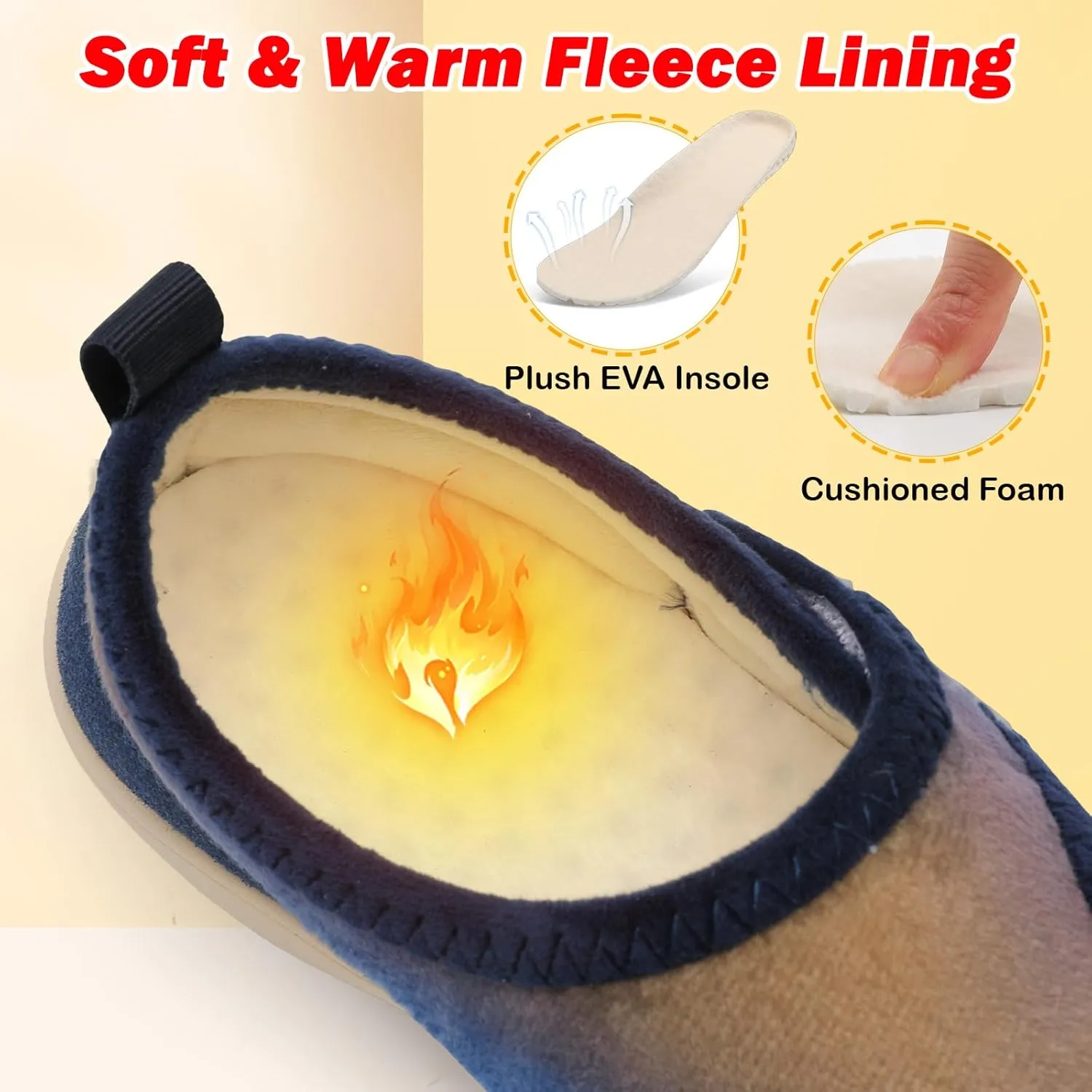 L-RUN Womens Wide Toe Box Barefoot Diabetic Shoes - Ladies House Slippers for Indoor and Outdoor