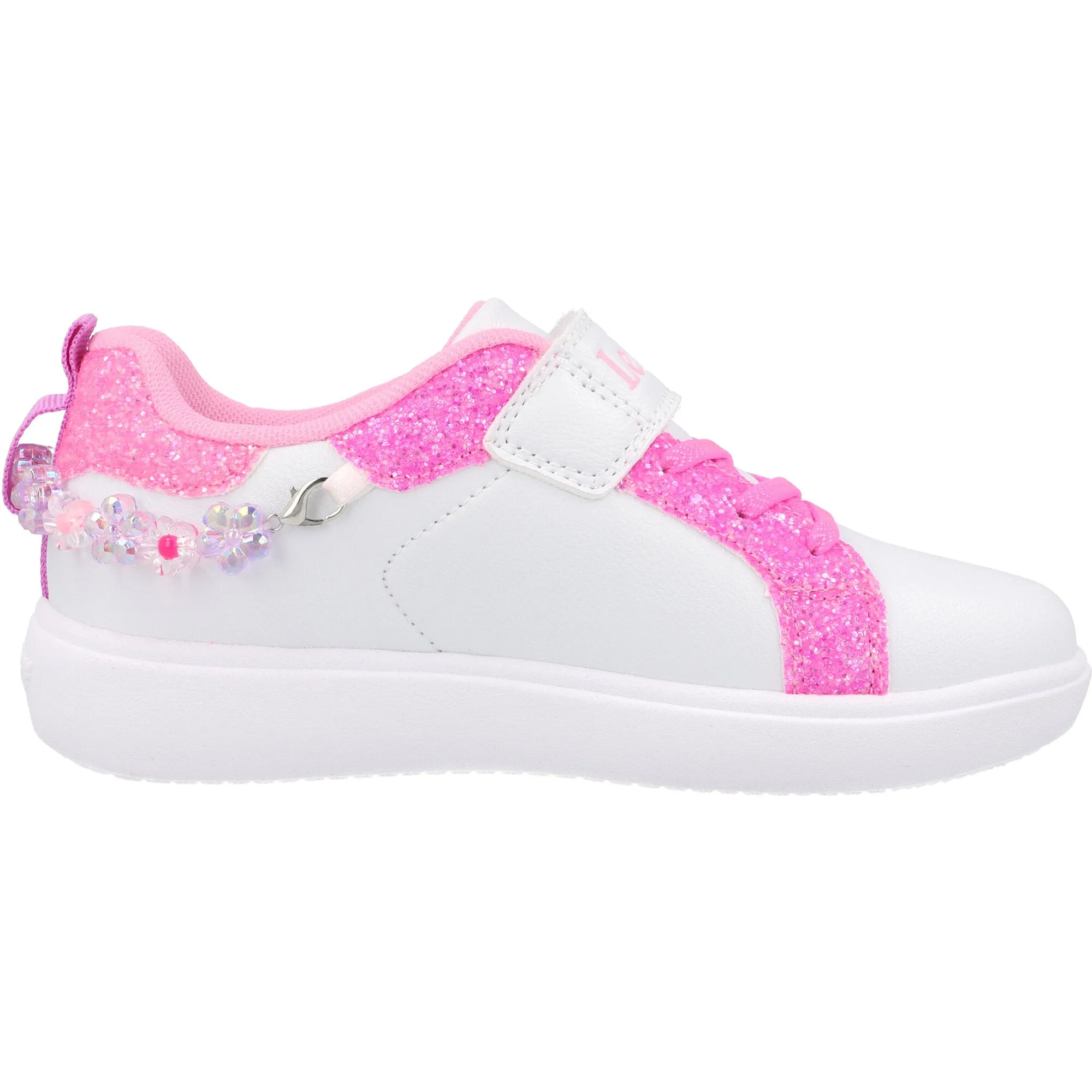 Lelli Kelly Gioiello White Trainers with Bracelet Accessory