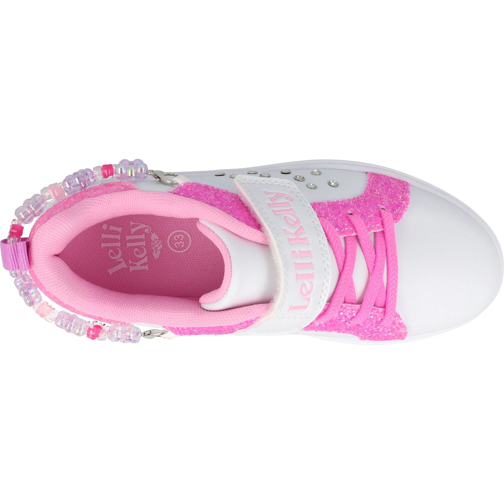 Lelli Kelly Gioiello White Trainers with Bracelet Accessory