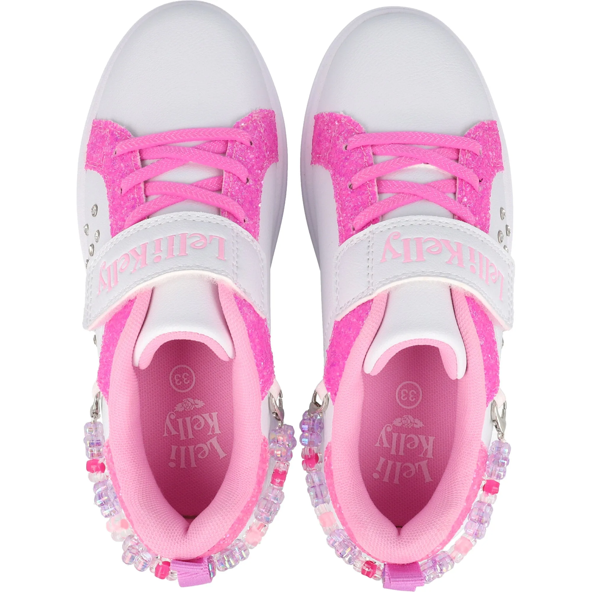 Lelli Kelly Gioiello White Trainers with Bracelet Accessory
