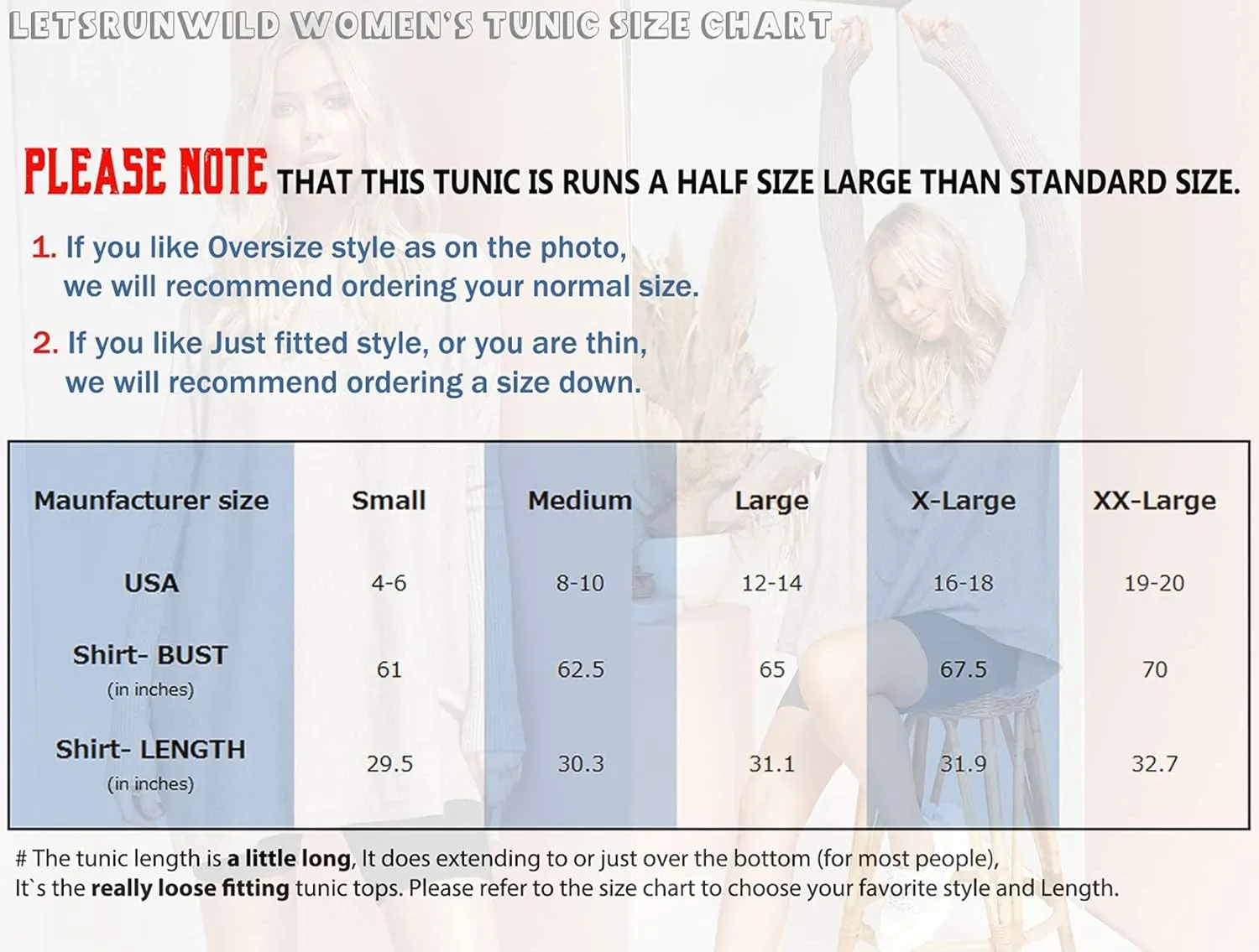 LETSRUNWILD Tunic Tops to Wear with Leggings Fall Dressy Long Sleeve Oversized Sweaters T Shirts for Women