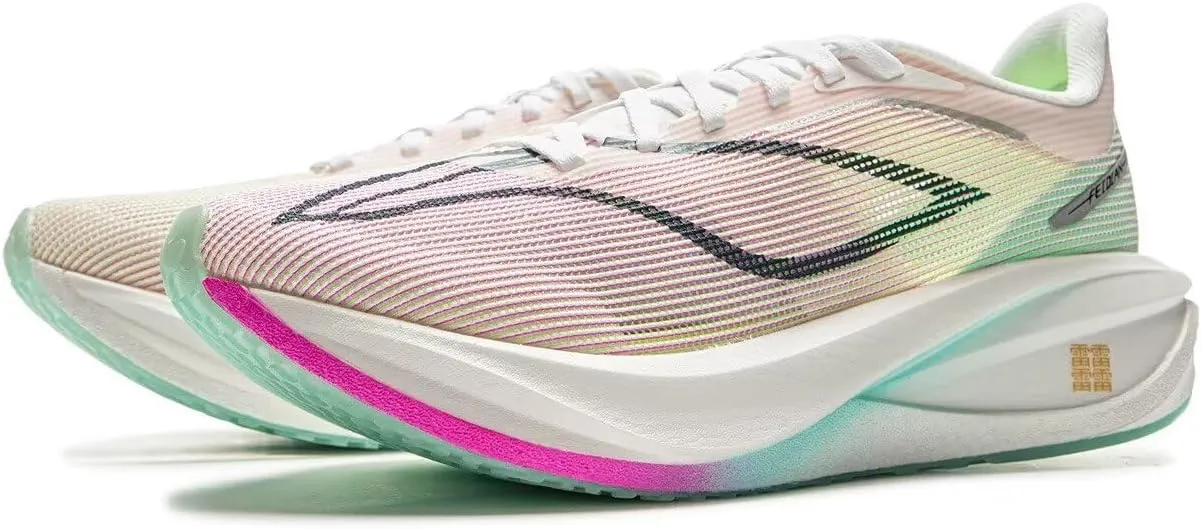 LI-NING FEIDIAN 5 Challenger Women's Running Shoes Boom Fiber Lightweight Breathable Non-Slip Racing Sneakers ARMV002