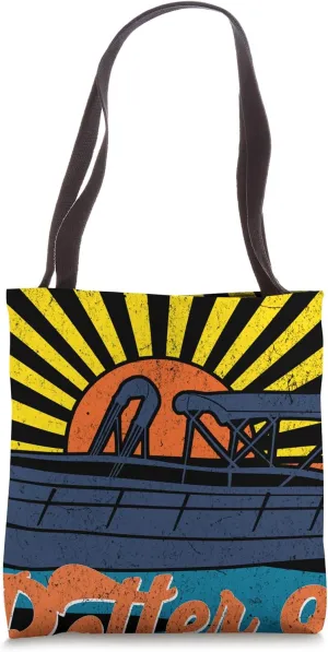 Life Is Better On Lake Berryessa Pontoon Party Barge Sandbar Tote Bag