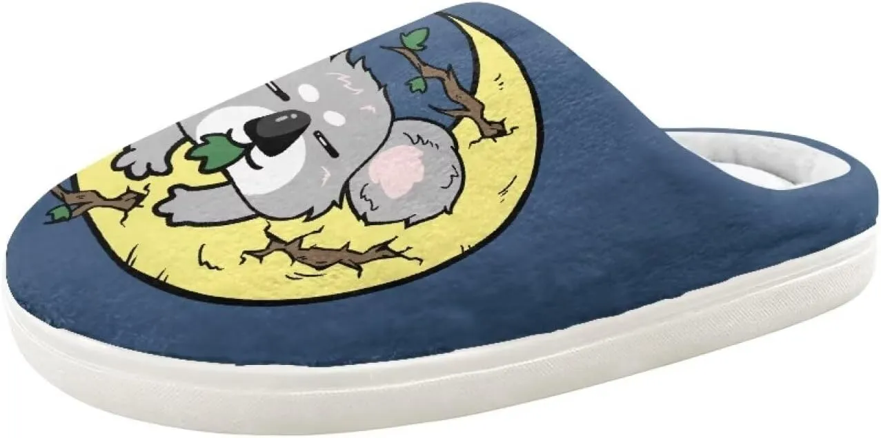 Little Girls Slippers Indoor Comfort Cute Pattern Size 9-15 White