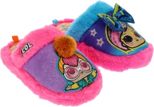 L.O.L. Surprise! Girl's Slipper, Bee Bold Scuff House Shoes, Turquoise