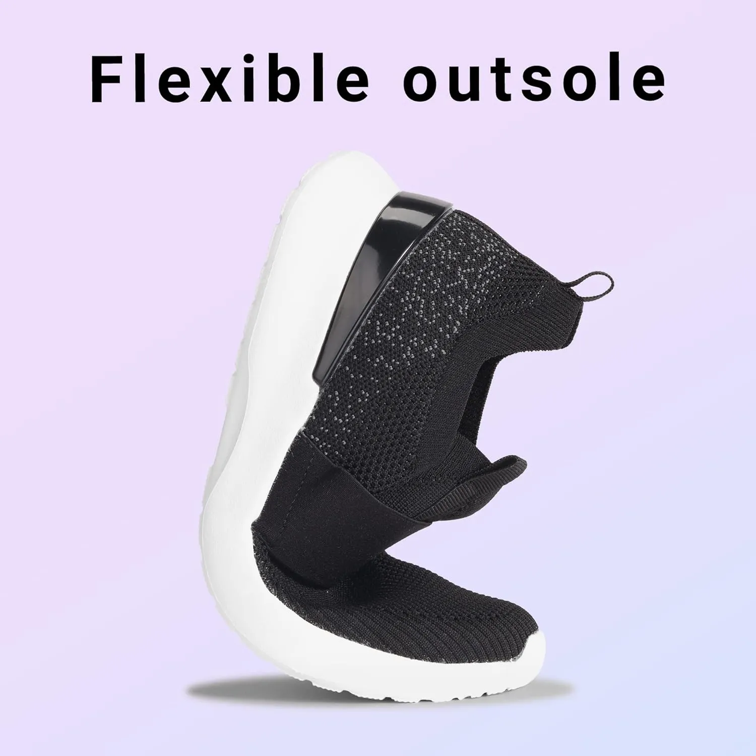 LUCKY STEP Women 's Mesh Slip on Walking Shoes Elastic Sock Comfortable Breathable Lightweight Fashion Sneaker